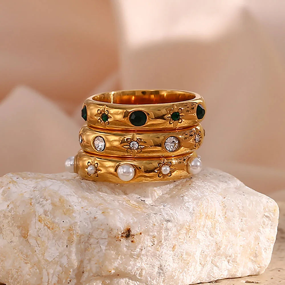 EternaZircon & Pearl Ring