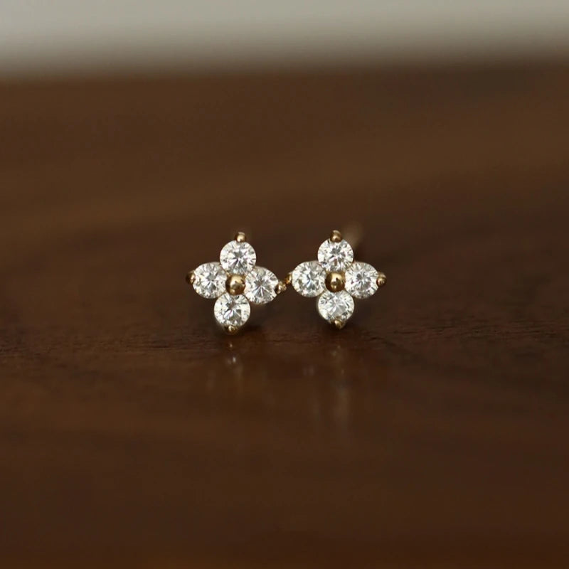 Exquisite Flower Stud Earrings