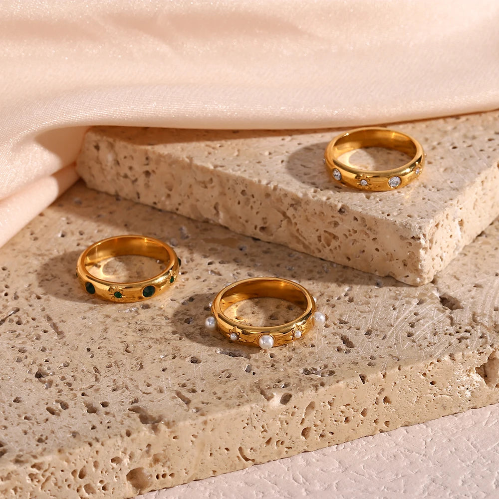 EternaZircon & Pearl Ring