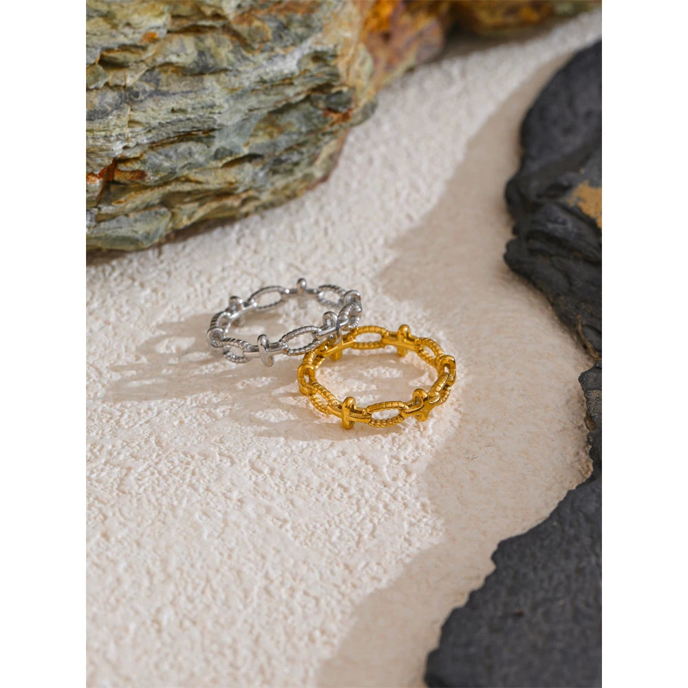 Celestial Cross Chain Ring