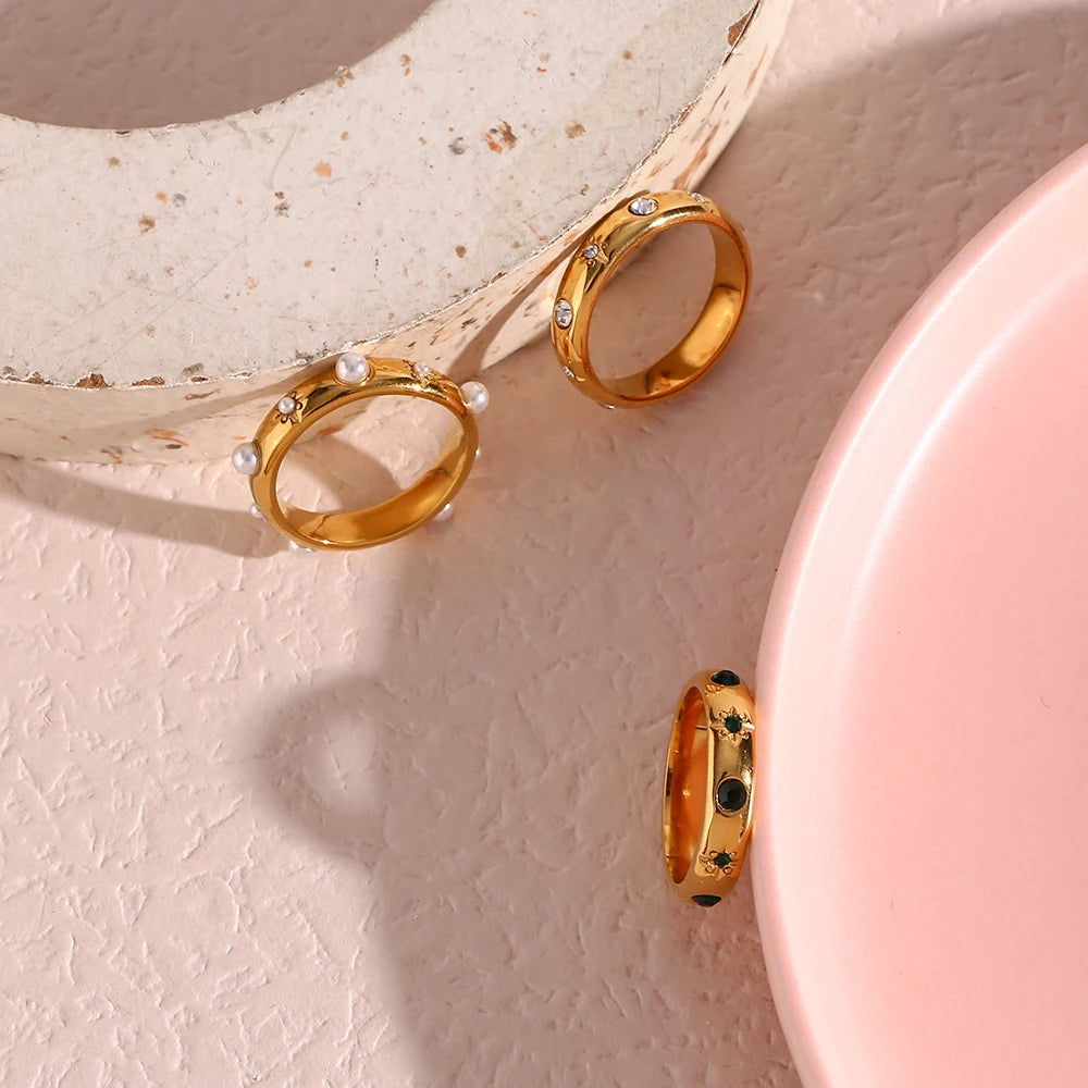 EternaZircon & Pearl Ring