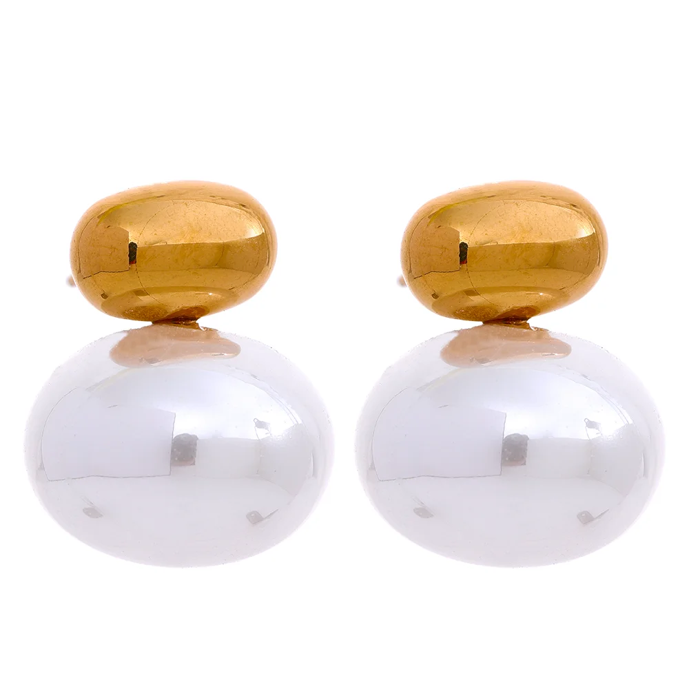 Chic Pearl Bead Stud Earrings