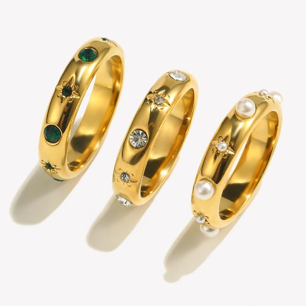 EternaZircon & Pearl Ring